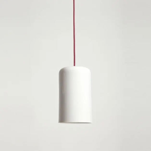 SCP | Josiah Pendant in White with Red Cord, Large