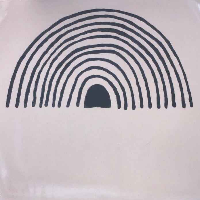 Concrete Collaborative | Strands 8x8 Indio Rainbow in Lilac with Ebony Accent