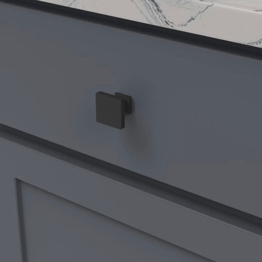 Belwith Keeler | Brighton 1-1/4 Inch Square Cabinet/Drawer Knob, Box of 8