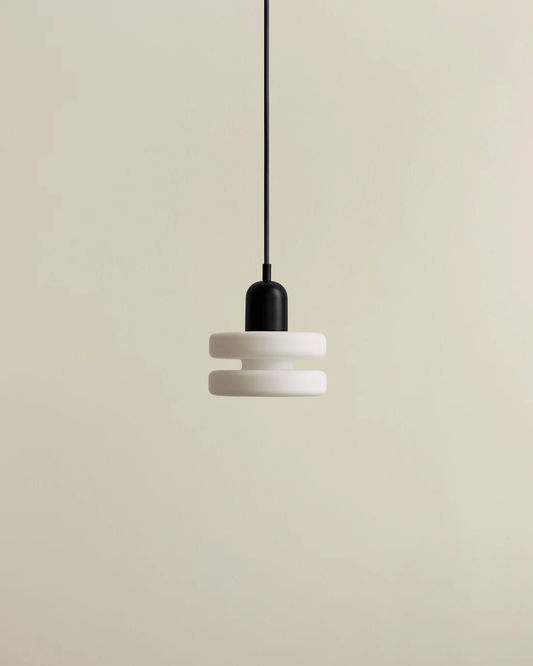 In Common With | Double Puck Pendant in Black