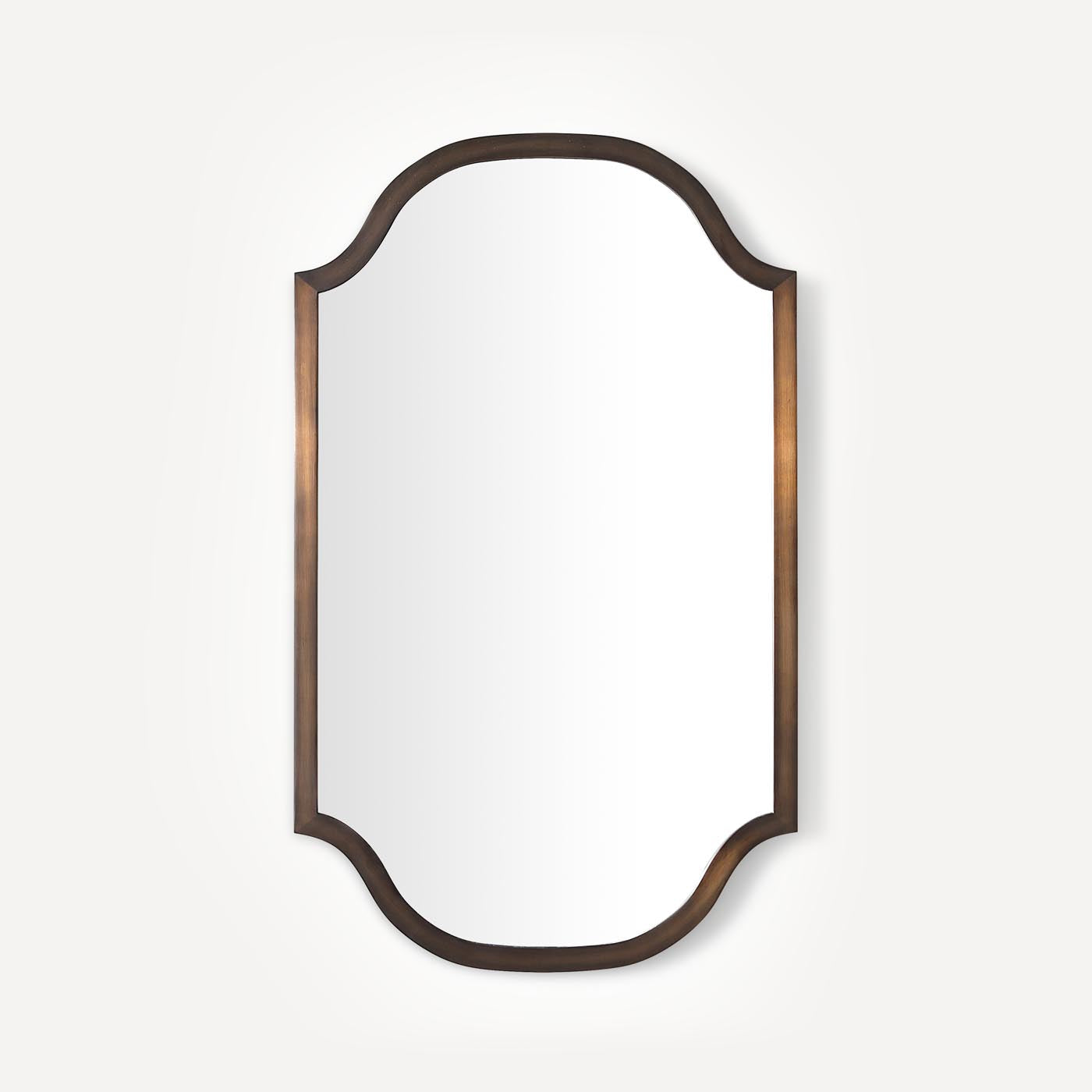 Robern | Scalloped Metal Mirror 24 x 40 x 1-3/16 in Antique Bronze