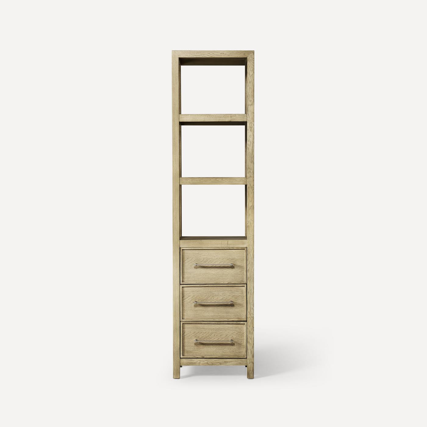 Robern | Skaarsgard Linen Cabinet 20 x 80 x 16 in Rustic Oak w Brushed Pewter