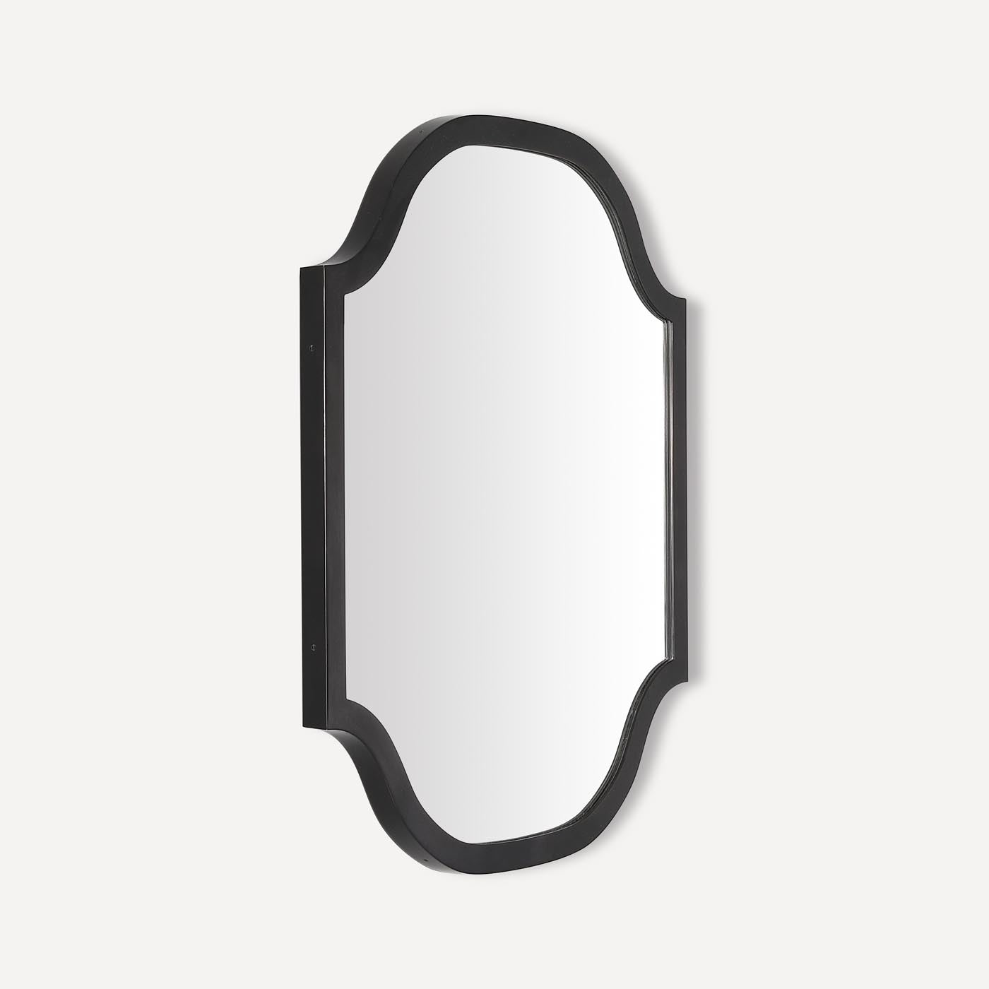 Robern | Scalloped Metal Mirror 24 x 30 x 1-3/16 in Iron Black