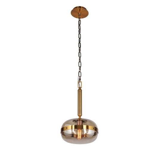 Euro Fase | Nottingham 10 inch Pendant Light in Ancient Brass, Small