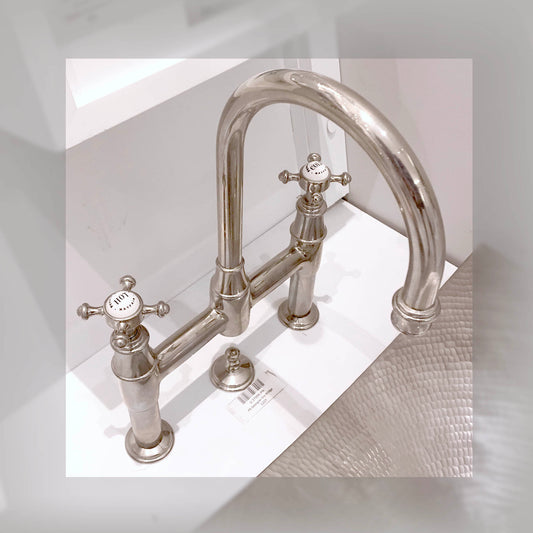 Rohl | Perrin & Rowe Georgian Era Deck Mount Bathroom Bridge Faucet