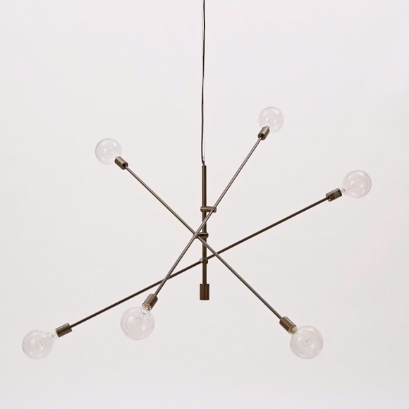 West Elm | 55” Mobile Chandelier Grand V2 in Aged Bronze