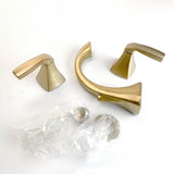 Moen | Voss Brushed Gold Two-Handle High Arc Bathroom Faucet