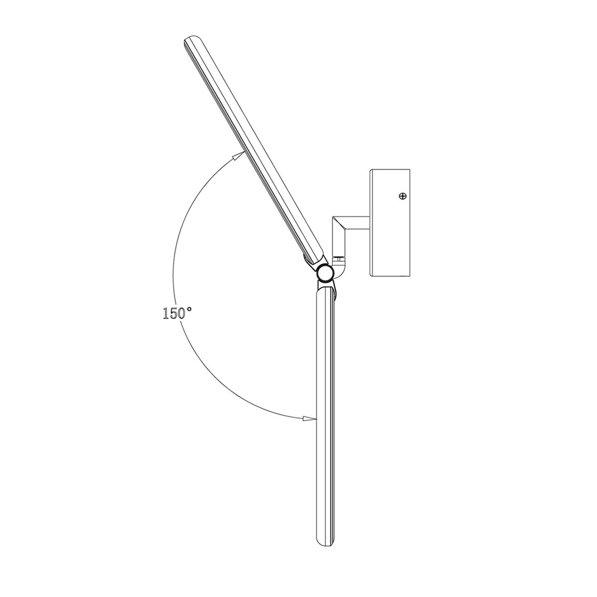 Justice | Lolli LED Positionable Wall Sconce  Matte Wht