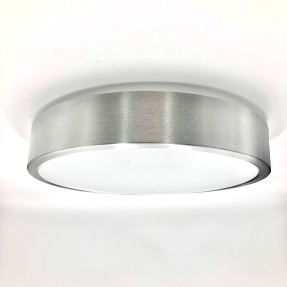 AFX Lighting | Octavia LED Flush Mount Light - Brushed Aluminum 12 in