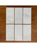 Marble Tile | Oriental White 3" x 6", Polished