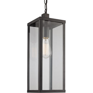 Trans Globe Lighting | Oxford 19.5 in Outdoor Black Industrial Hanging Lantern