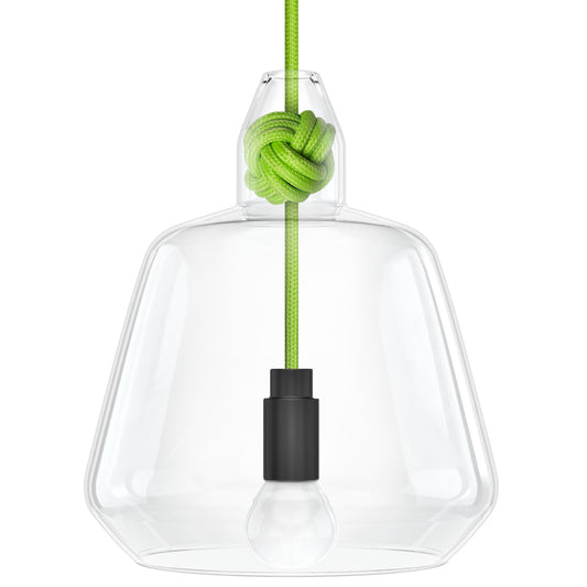 Vitamin Lighting | Knot Large Pendant with Green Cord