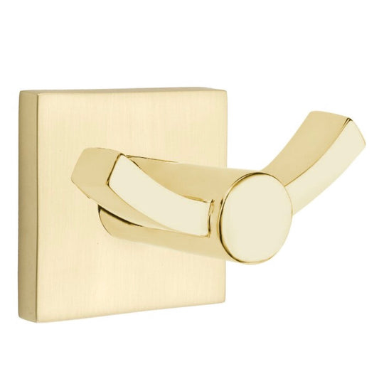 Emtek | Modern Brass Double Hook in Satin Brass