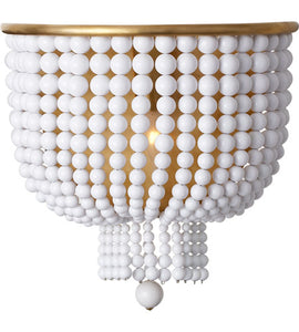 Visual Comfort & Co. | AERIN Jacqueline 1 Light 10i Beads and Brass Wall Sconce