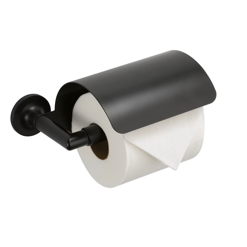Brizo Odin Wall Mounted Spring Bar Toilet Paper Holder in Matte Blac