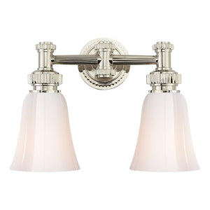 Visual Comfort & Co. |E.F. Chapman Ruhlmann 2 Light, 15 Inch Polished Nickel Bath Wall Light