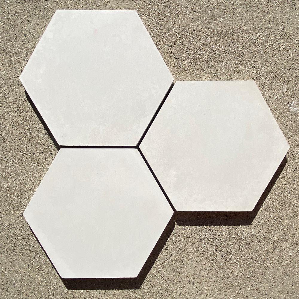 Concrete Collaborative | Laguna Ivory 8" Hex Tile