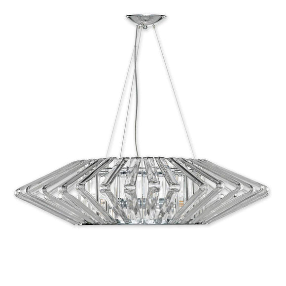 Justice | Bohemia Columba 39 in Clear Crystal Chandelier Pol Chrome