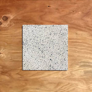 Concrete Collaborative | Terrazzo Blonde and Black Chip Flekk. 12”x12”