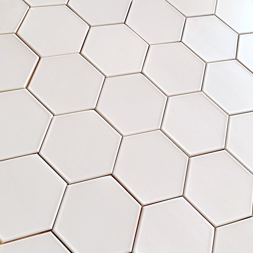 Heath Ceramics | 3.5 in Hex Tile - Parchment