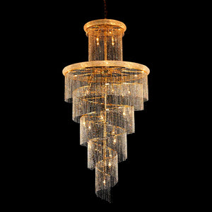 House of Hampton | Zonia 41 - Light Unique Statement Tiered Chandelier w/ Crystal