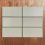 Heath Ceramics | 3x6 Field Tile in Textured Matte Glaze, Steam
