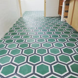 Clé Tile | Honeycomb Hex Tile 8x9x5/8 in Federal Blue, Powder and Kelly Green