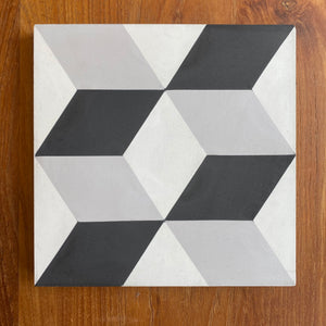 Concrete Collaborative | Strands Geo X Blocks 8"x8" Cement Tile