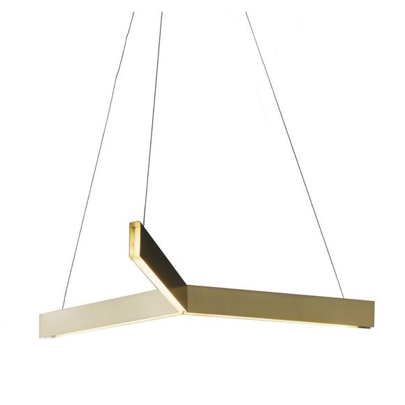 Resident Lighting | Tri Pendant in Brass