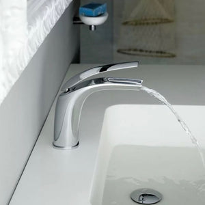 Webert | Aria Waterfall 2.2 Gal Per Min GPM Vessel Sink Faucet in Pol Chrome