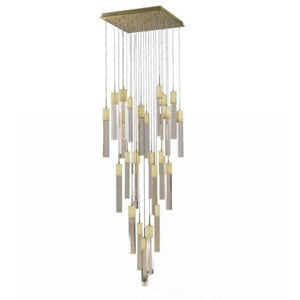 Avenue Lighting | Glacier Ave. Collection Chandelier in Brushed Brass