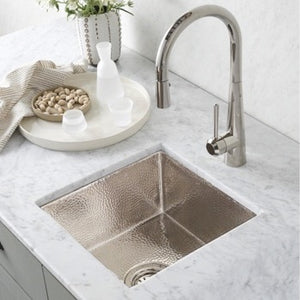 Native Trails | Cantina 15" Square Hand Hammered Copper Bar and Prep Sink.