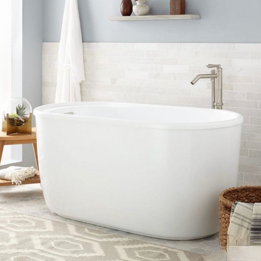 Signature Hardware | 55" Vada Acrylic Soaking Tub in White