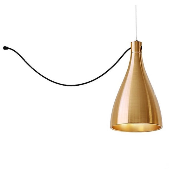 Pablo Designs | Swell String Single Pendant Narrow in Brass