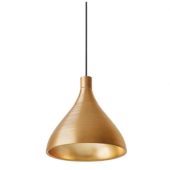 Pablo Designs | Swell String Single Medium Pendant in Brass