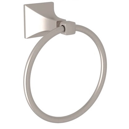 Rohl | Matheson 6" Towel Ring in Satin Nickel