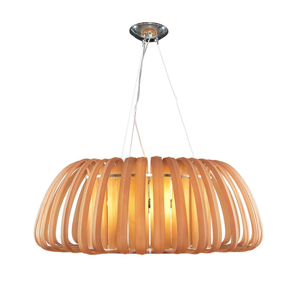 Justice | Bohemia Geminis 36 in Frosted Amber Crystal Chandelier Pol Chrome