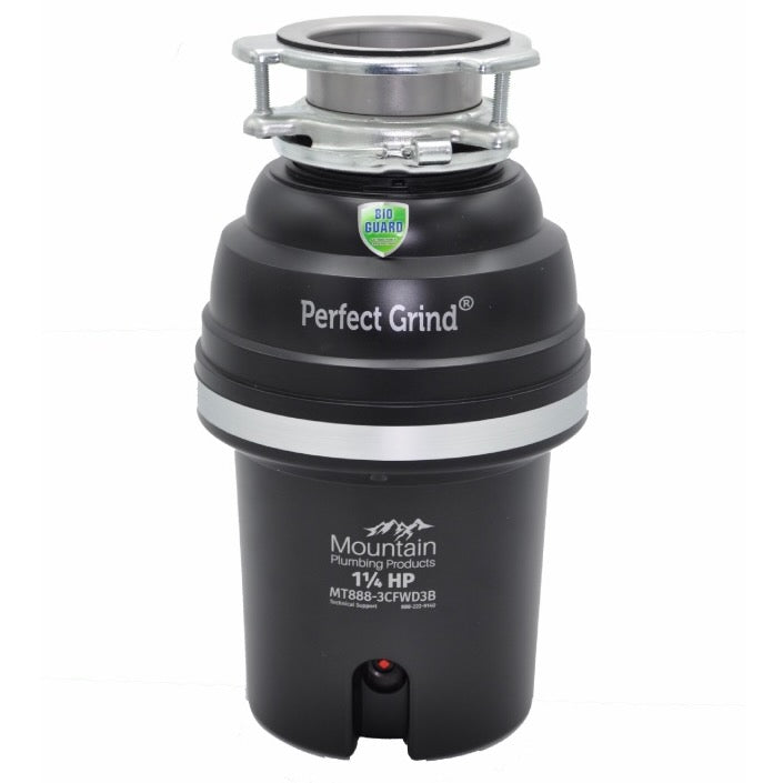 Mountain Plumbing Products | Perfect Grind Waste Disposer Cont Feed 3Blt 1.25 HP