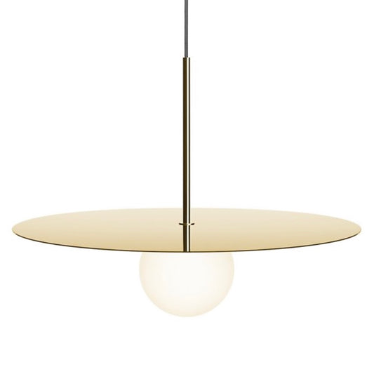 Pablo Designs | Bola Disc 18 Pendant in Brass