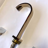 Rohl | Jorger Double Handle Widespread Bathroom Faucet Matte Crystal Handle