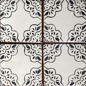 Tabarka Studio | Paris Metro 1, 6"x6" Hand-Painted Terra Cotta Tile.