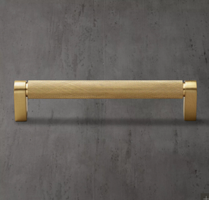 Restoration Hardware | Lambeth Knurled Pull - 8 Inch Lacquered Burnished Brass
