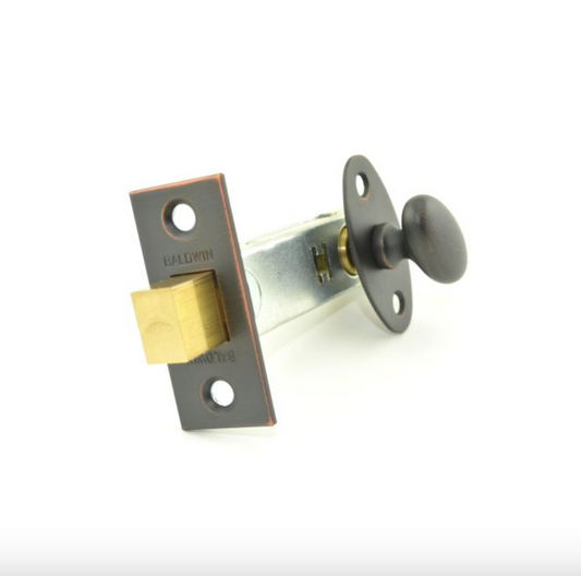 Baldwin | Mortise Privacy Door Bolt - Oil Rubbed Bronze