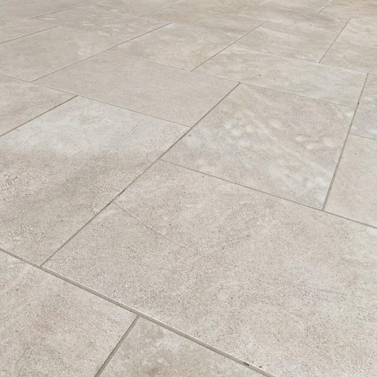 Stone Products Unlimited | 16x24 Limestone Tile in Golden Beaches Antique Finish