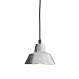 Made by Hand | Workshop Pendant Lamp W1, Aluminum w/ Black Cord