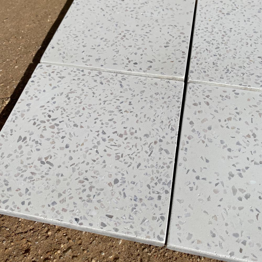 Tabarka Studio | Urban Terrazzo 6x6 Tiles in White