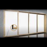 Weather Shield | Premium Series Multi-Slide 4 Panel Patio Door System Pine Brnz