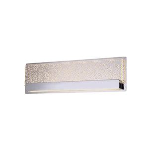 Justice | Alloy 14 in Up and Downlight Linear LED Wall/Bath Clear Acrylic Pol Chrome