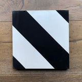Clé | Cement Tictoc Black + White. 8” x 8” Tile