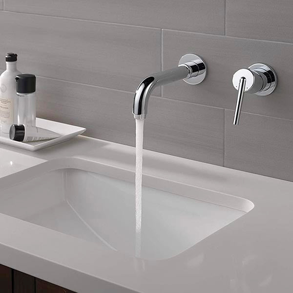 Delta | Trinsic 1.2 Gpm Wall Mounted Bathroom Lav Faucet  Chrome T3559LF-WL